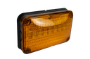 PLAFON 6 X 4 AMBAR 8 LEDS VISEL NEGRO