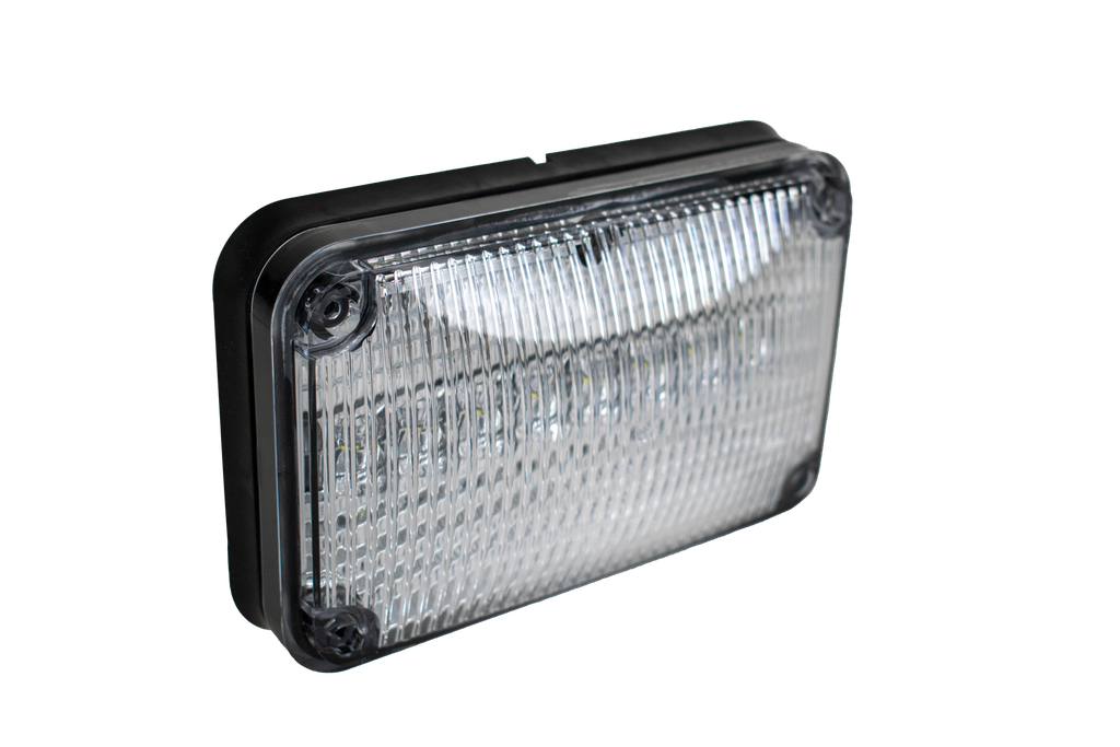 PLAFON 6 X 4 CRISTAL 8 LEDS VISEL NEGRO
