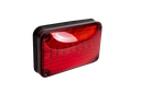 PLAFON 6 X 4 ROJO 8 LEDS VISEL NEGRO