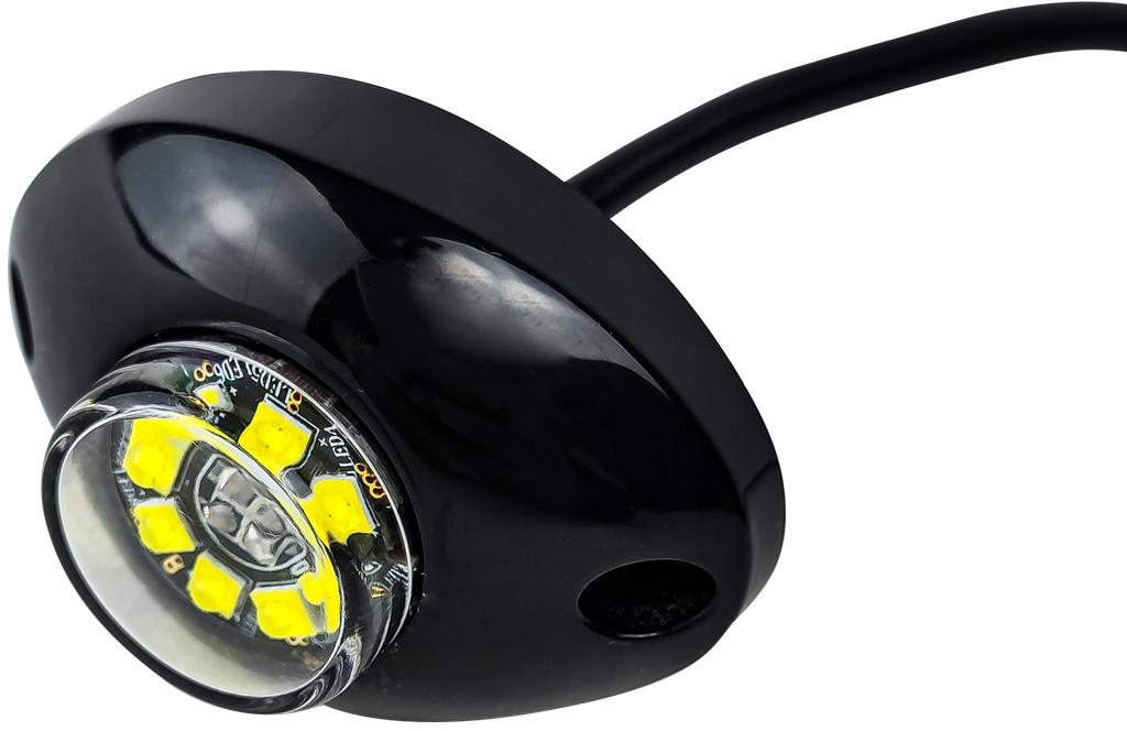 ESTROBO CALAVERA 8 LED´S  CRISTAL