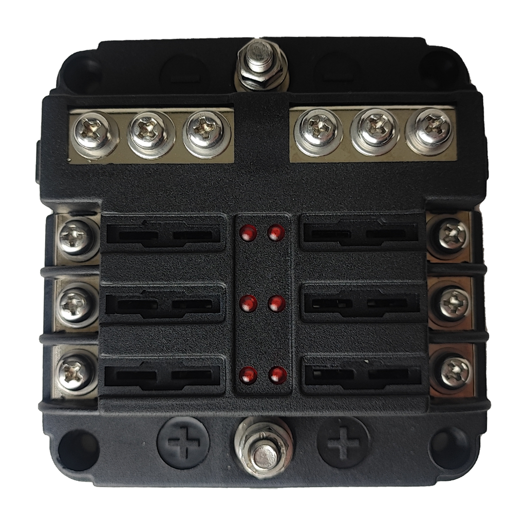 BLOCK PORTAFUSIBLE 6 VIAS