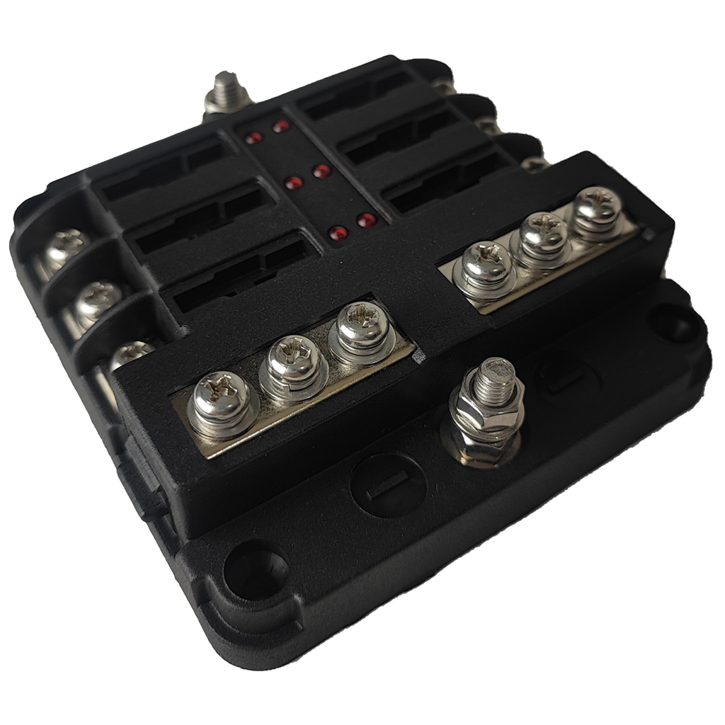 BLOCK PORTAFUSIBLE 6 VIAS