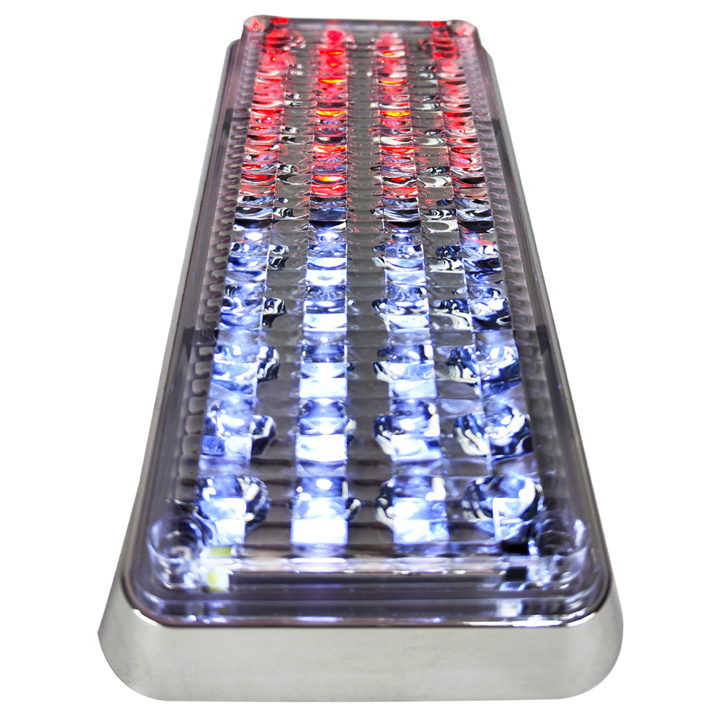 PLAFON 7X3 44 LEDS CRISTAL/ROJO (PAR)