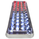 PLAFON 7X3 44 LEDS CRISTAL/ROJO (PAR)