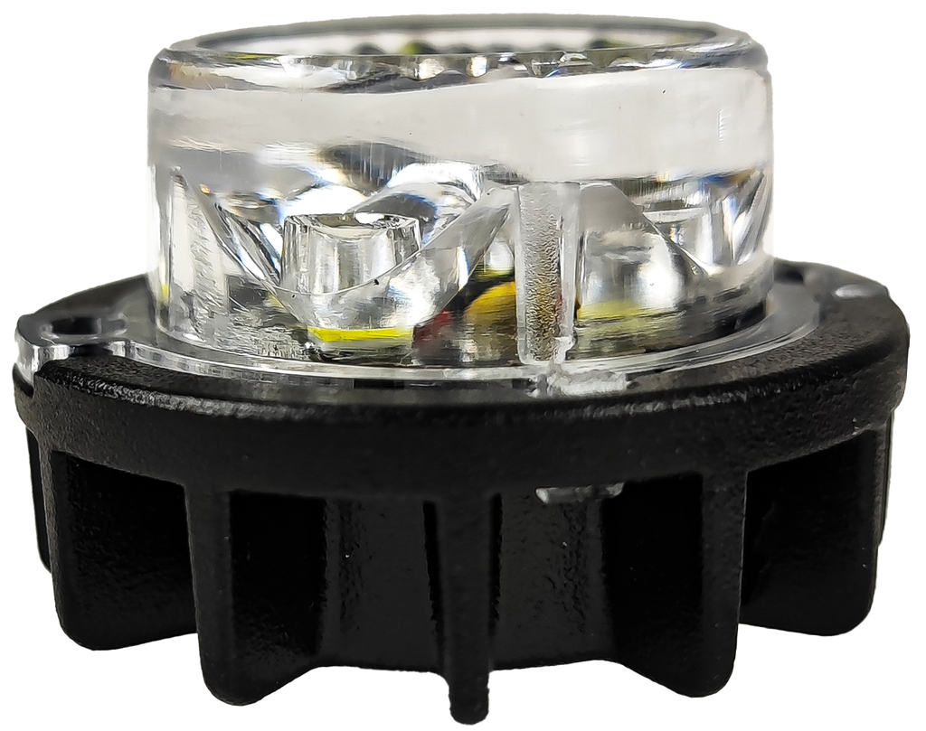 ESTROBO CALAVERA 4 LEDS CRISTAL