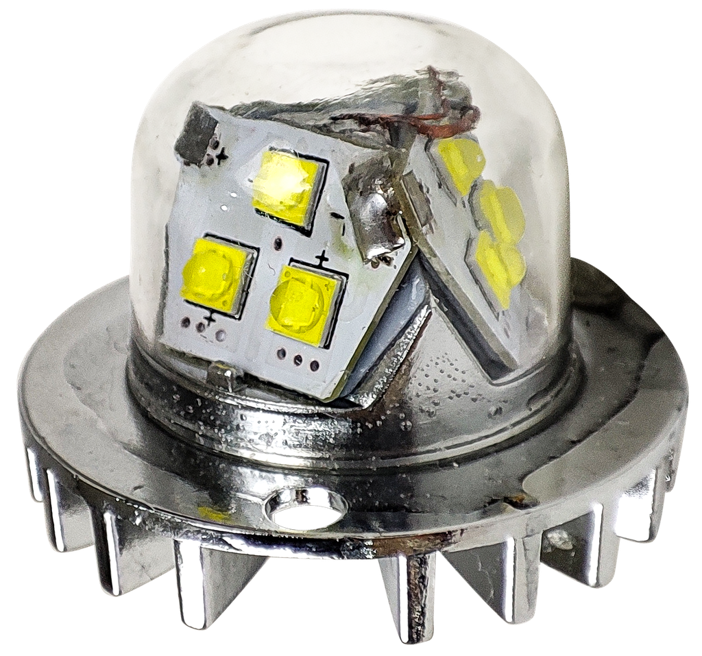 ESTROBO CALAVERA 9 LEDS CRISTAL