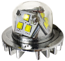 ESTROBO CALAVERA 9 LEDS CRISTAL