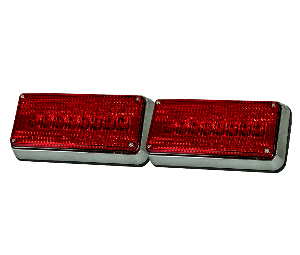 PLAFON 7X3 8 LEDS ROJO