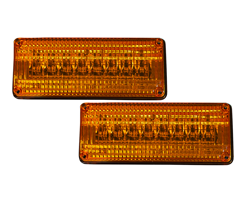 PLAFON 7X3 8 LEDS AMBAR