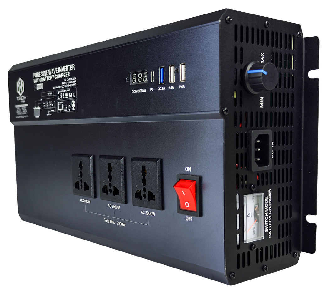INVERSOR DE CORRIENTE 2000 WATTS CORRIENTE PURA