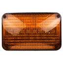 PLAFON 6X4 8 LEDS AMBAR VISEL CROMADO