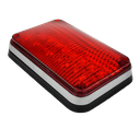 PLAFON 6X4 8 LEDS ROJO VISEL CROMADO