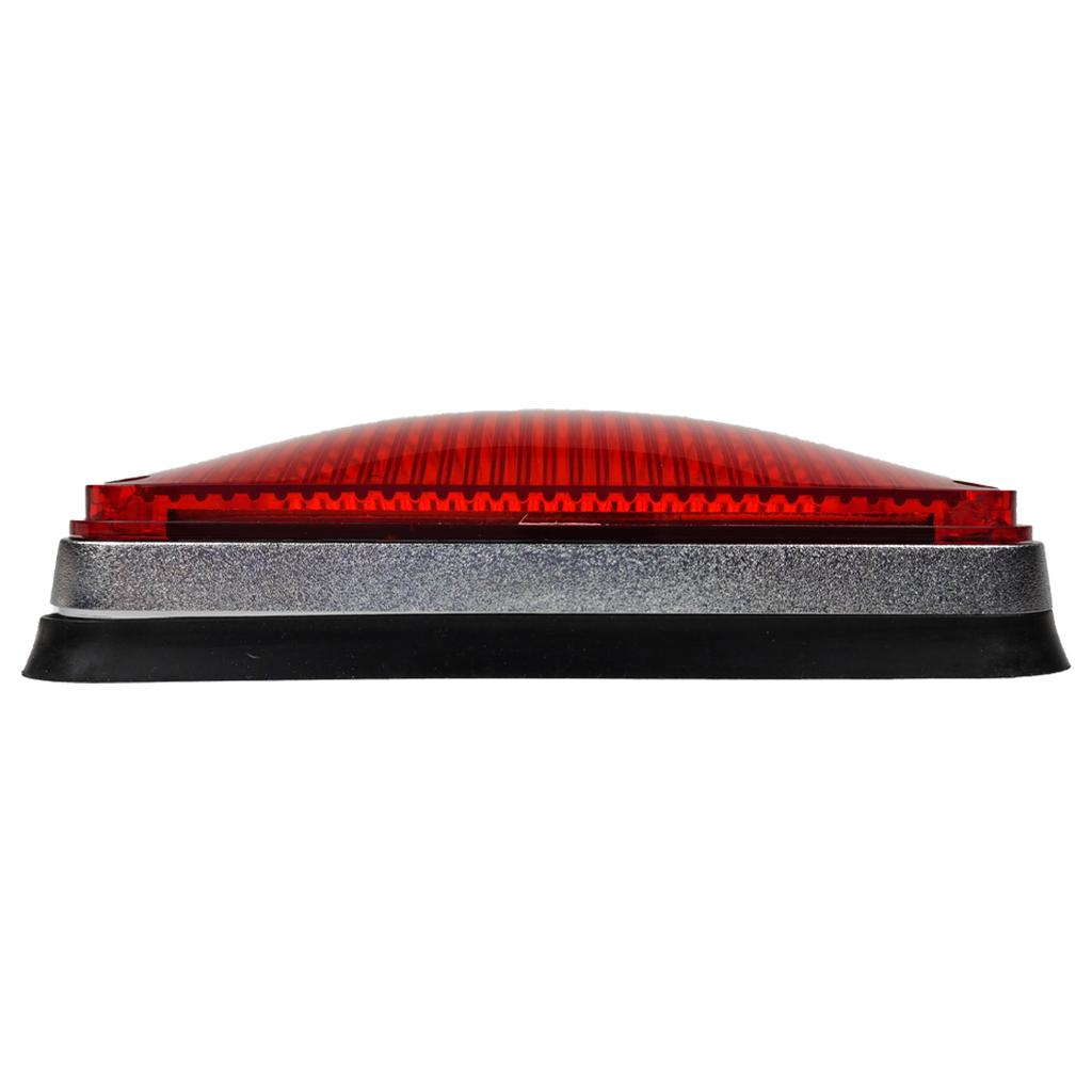 PLAFON 6X4 8 LEDS ROJO VISEL CROMADO