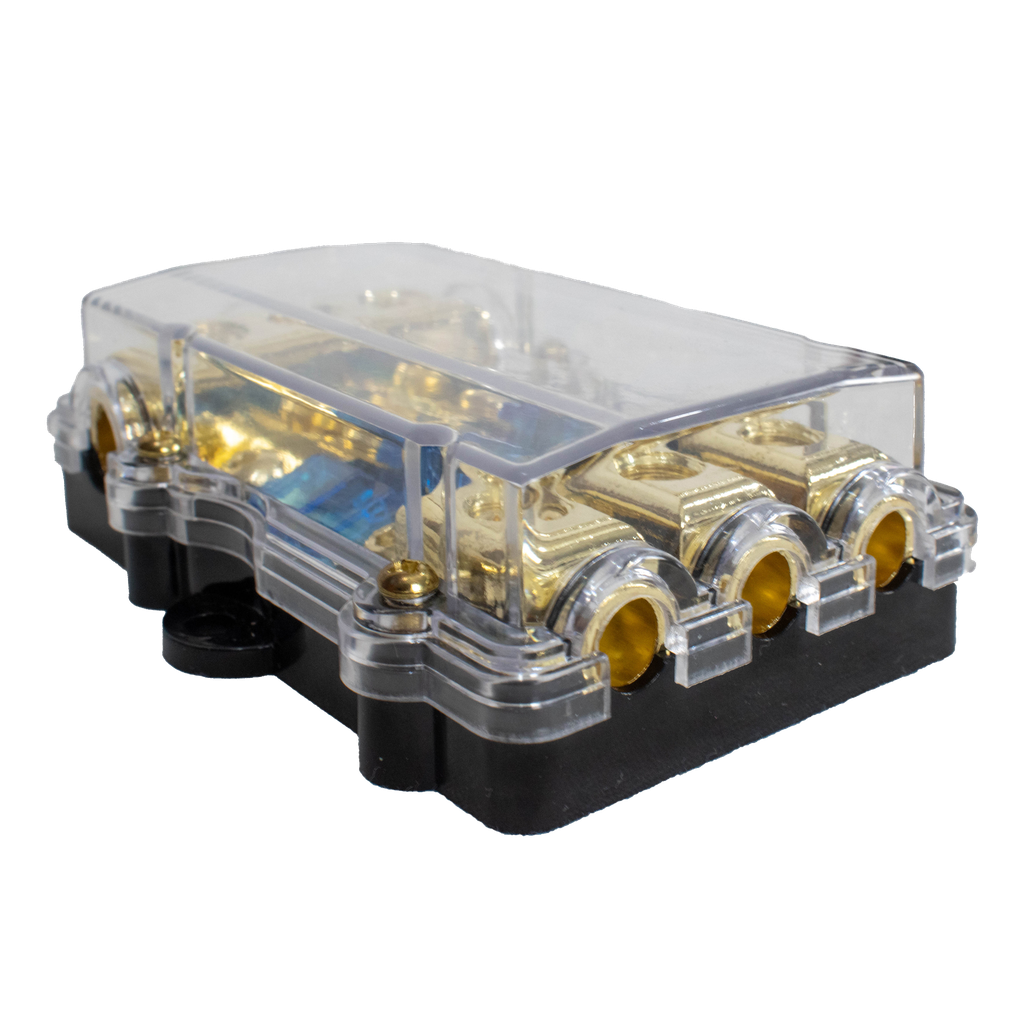 DISTRIBUIDOR DE CORRIENTE CAL. 4 CON 3 FUSIBLES 60 AMP