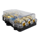DISTRIBUIDOR DE CORRIENTE CAL. 4 CON 3 FUSIBLES 60 AMP