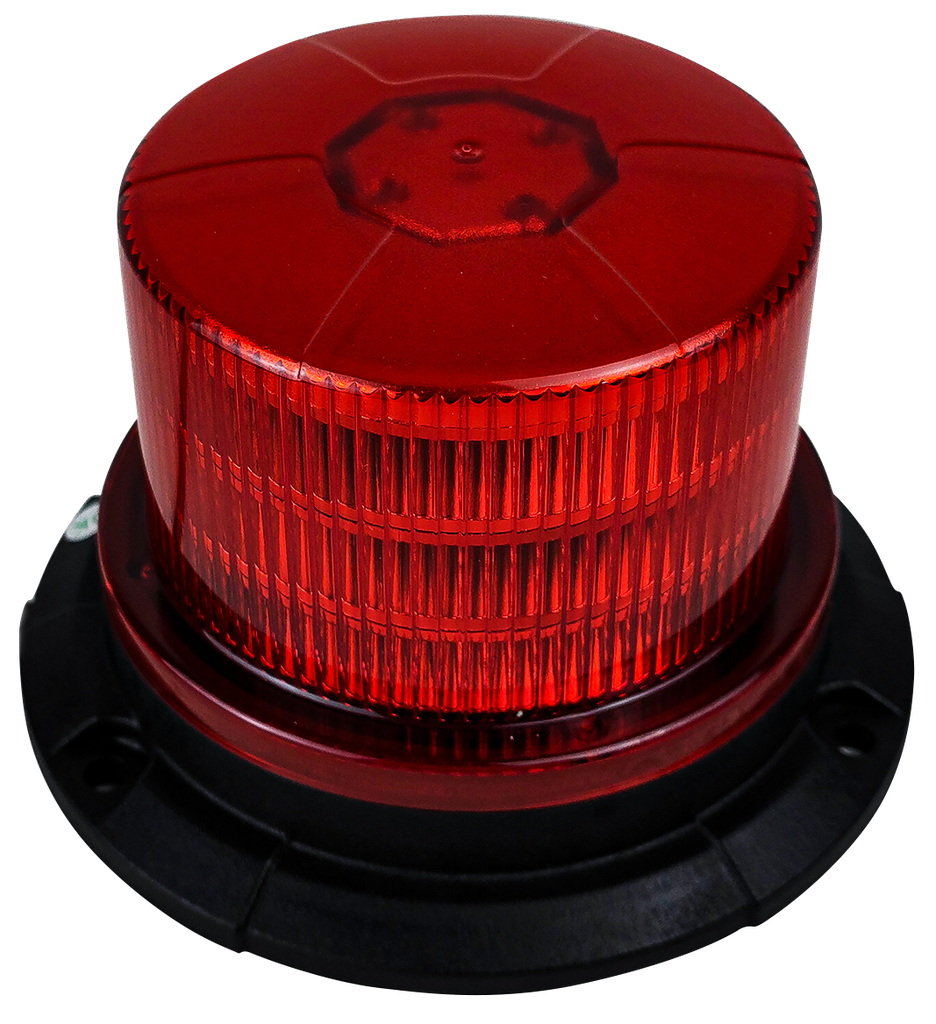 FAROLA REDONDA 24 LEDS ROJO