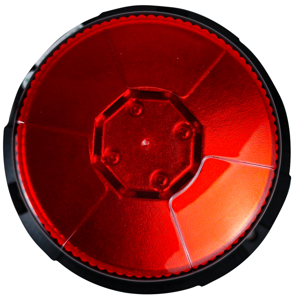 FAROLA REDONDA 24 LEDS ROJO