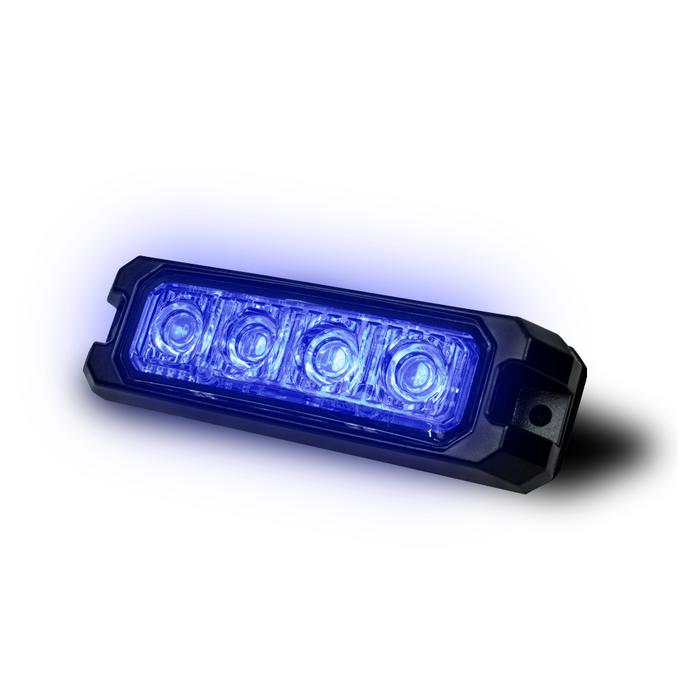 ESTROBO 4 LED´S AZUL