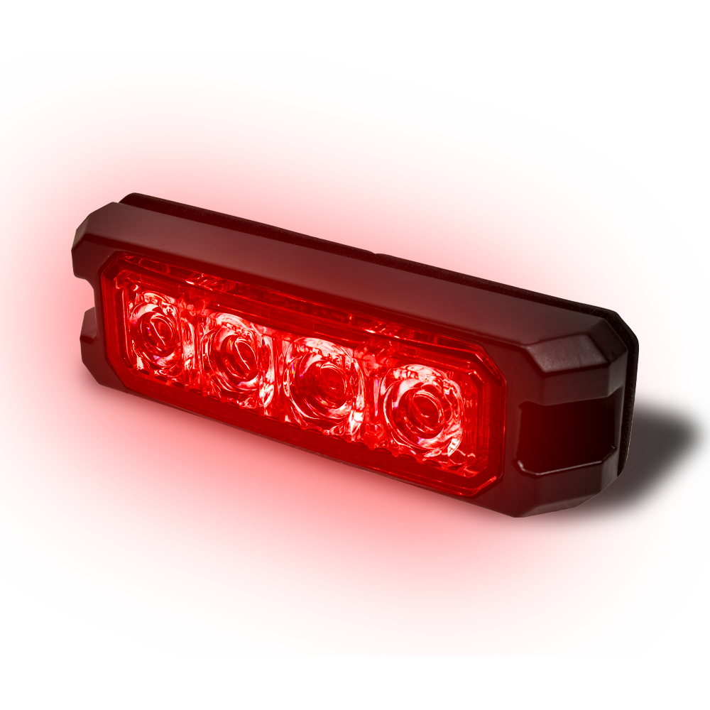 ESTROBO 4 LED´S ROJO