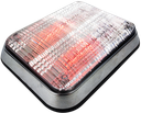 PLAFON 9X7 16 LEDS ROJO/CRISTAL