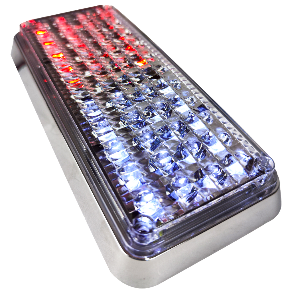 PLAFON 7X3 ST 44 LEDS CRISTAL/ROJO