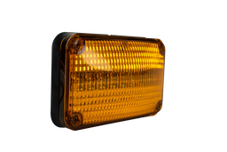 [TYM0489] PLAFON 6 X 4 AMBAR 8 LEDS BISEL NEGRO