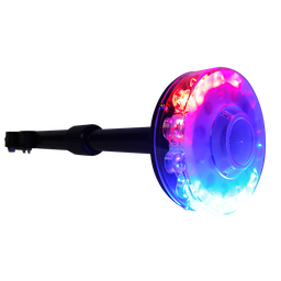 [TYM0696] TORRETA MASTIL CIRCULAR 12 LEDS ROJA/AZUL